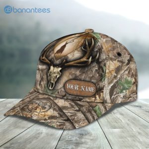 Personalize Deer Skull Hunting Camo All Over Printed 3D Cap Product Photo