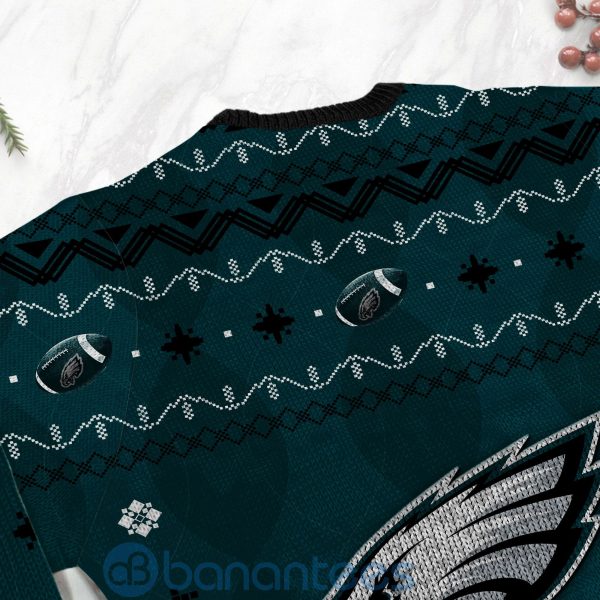 Philadelphia Eagles American Football Black Ugly Christmas 3D Sweater Product Photo