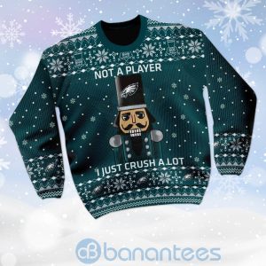 Philadelphia Eagles I Am Not A Player I Just Crush Alot Ugly Christmas 3D Sweater Product Photo