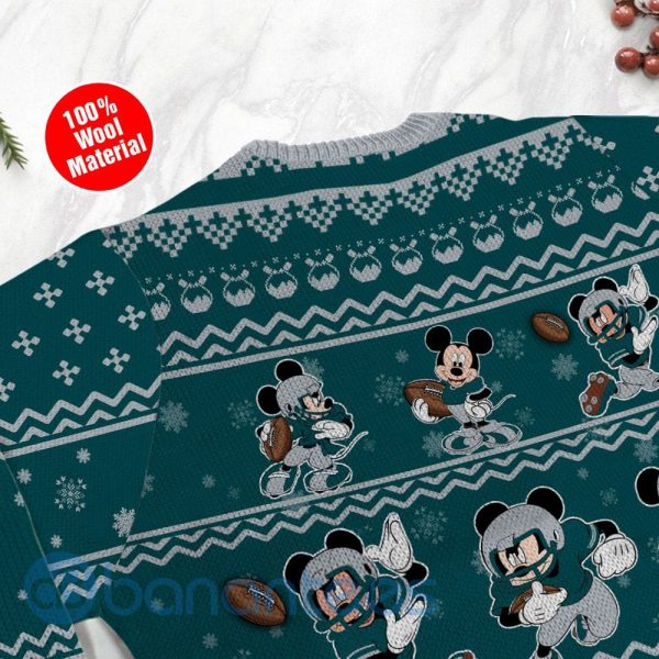 Philadelphia Eagles Mickey Mouse Ugly Christmas 3D Sweater Product Photo