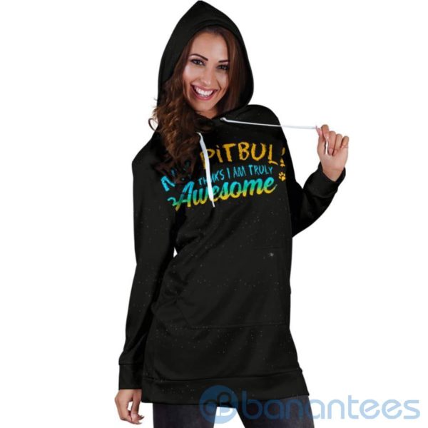 Pitbull Awesome Hoodie Dress For Women Product Photo