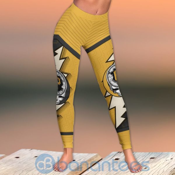 Pittsburgh Pirates Leggings And Criss Cross Tank Top For Women Product Photo