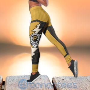 Pittsburgh Pirates Leggings And Criss Cross Tank Top For Women Product Photo