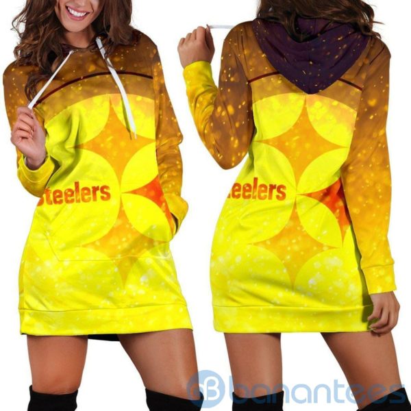Pittsburgh Steelers Hoodie Dress For Women Product Photo