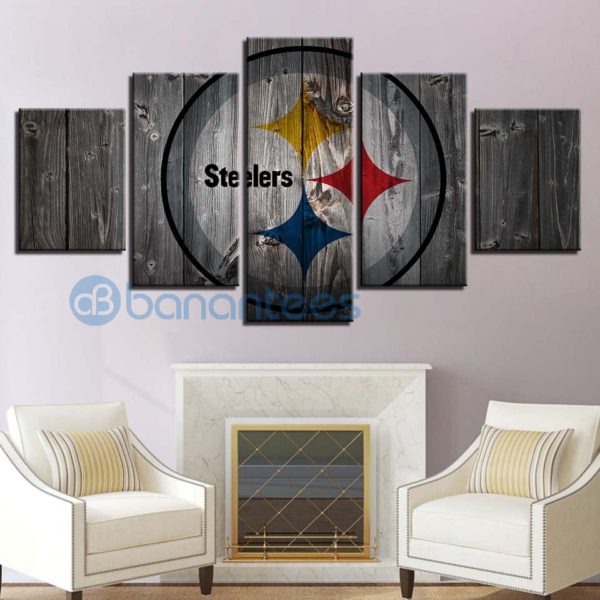 Pittsburgh Steelers Wall Art Background Wood For Living Room Product Photo