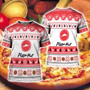 Pizza Hut Ugly Christmas All Over Printed 3D Shirt Product Photo