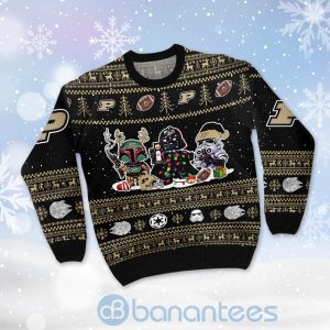 Purdue Boilermakers Star Wars Ugly Christmas 3D Sweater Product Photo