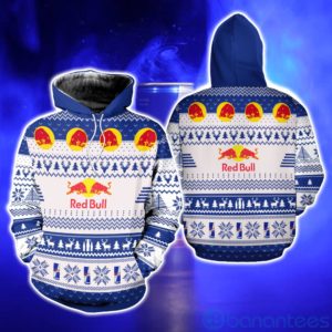 Red Bull Energy Drink Ugly Christmas All Over Printed 3D Shirt Product Photo