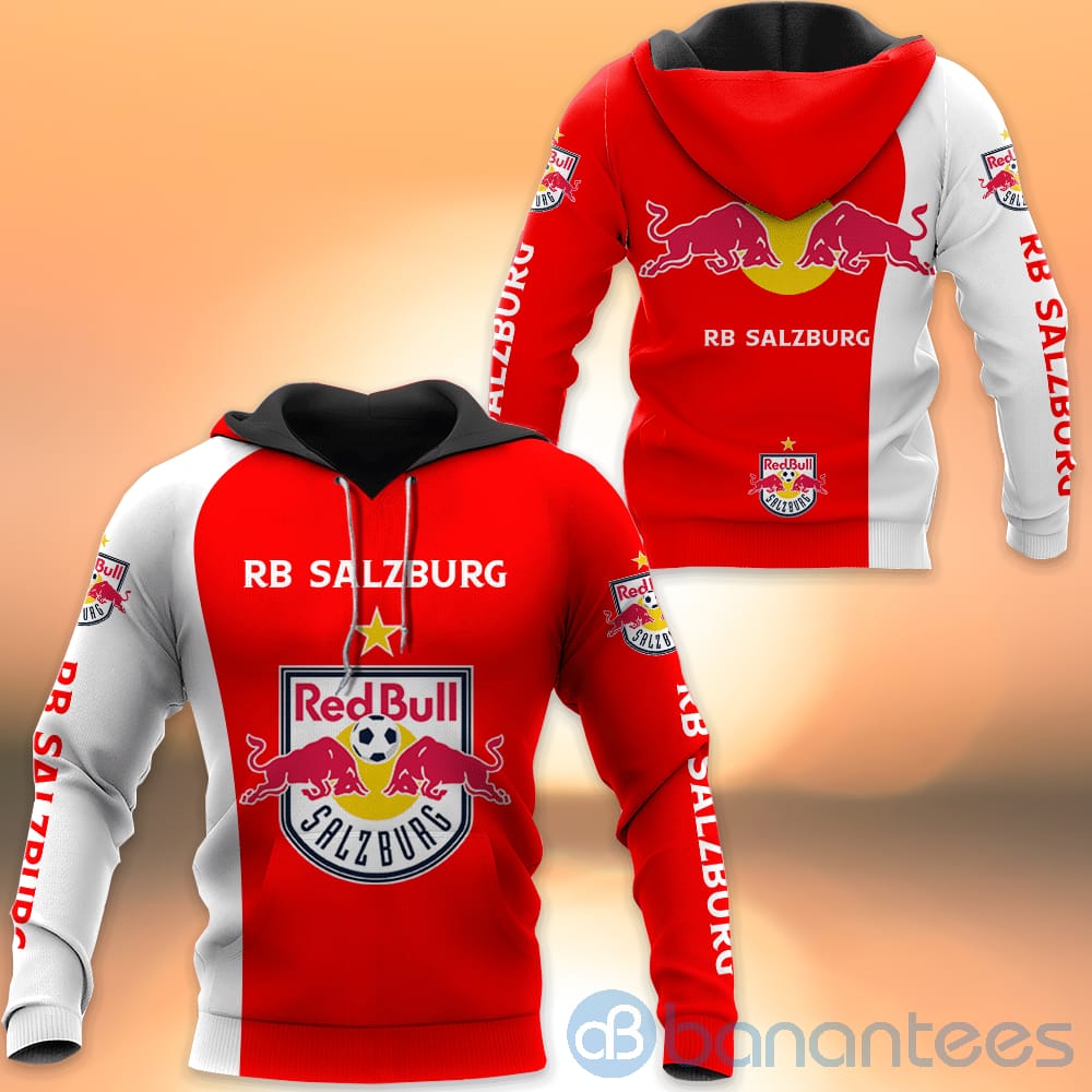 Red Bull Salzburg Team All Over Printed Hoodies Zip Hoodies