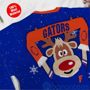 Reindeer Florida Gators Funny Ugly Christmas 3D Sweater Product Photo