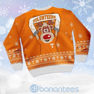 Reindeer Tennessee Volunteers Funny Ugly Christmas 3D Sweater Product Photo