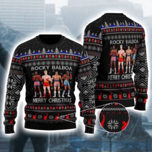 Rocky Balboa Ugly Christmas All Over Printed 3D Shirt Product Photo