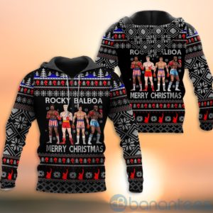 Rocky Balboa Ugly Christmas All Over Printed 3D Shirt Product Photo