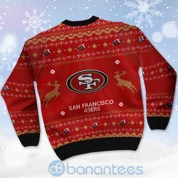 San Francisco 49ers American Football Black Ugly Christmas 3D Sweater Product Photo