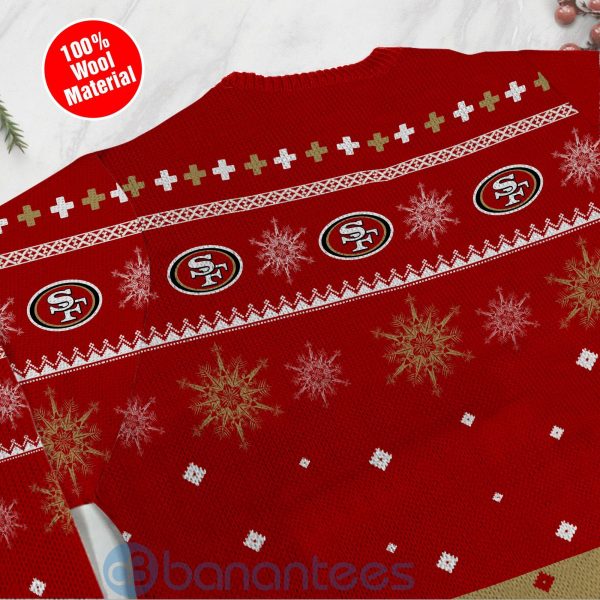 San Francisco 49ers Mickey Mouse Funny Ugly Christmas 3D Sweater Product Photo