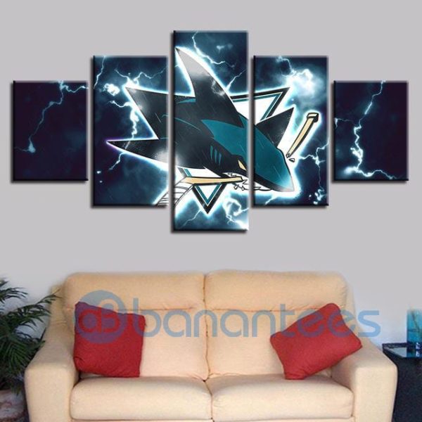 San Jose Sharks Canvas Wall Art For Living Room Product Photo