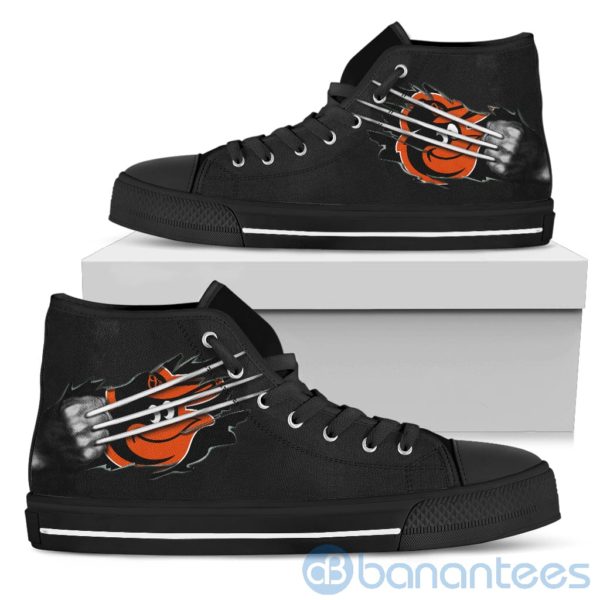 Scratches Claws Baltimore Orioles High Top Shoes Product Photo