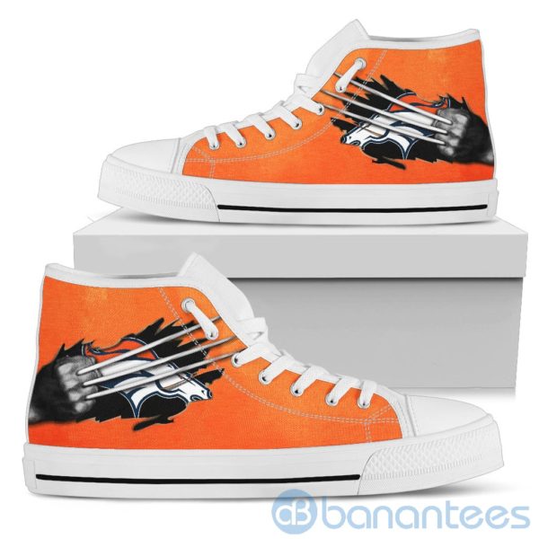 Scratches Claws Denver Broncos High Top Shoes Product Photo