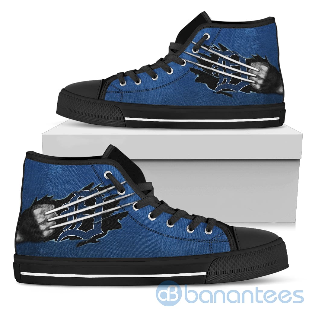 Scratches Claws Detroit Tigers High Top Shoes