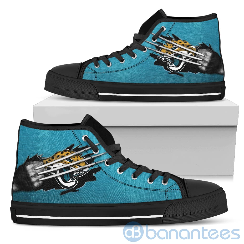Scratches Claws Jacksonville Jaguars High Top Shoes