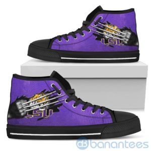 Scratches Claws LSU Tigers High Top Shoes Product Photo