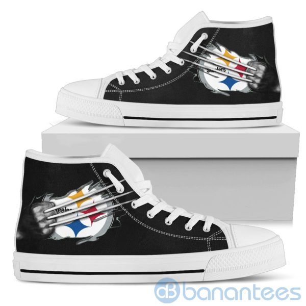 Scratches Claws Pittsburgh Steelers High Top Shoes Product Photo