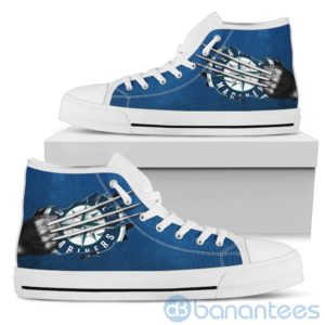 Scratches Claws Seattle Mariners High Top Shoes Product Photo