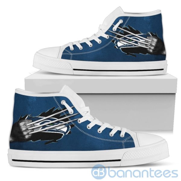 Scratches Claws Seattle Seahawks High Top Shoes Product Photo