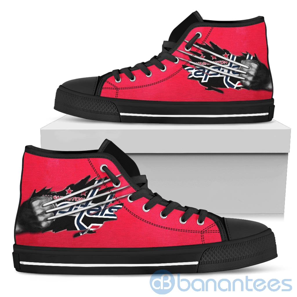 Scratches Claws Washington Capitals High Top Shoes