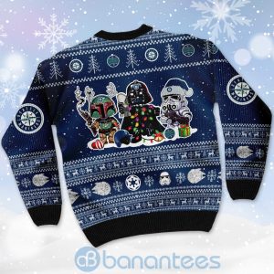 Seattle Mariners Star Wars Ugly Christmas 3D Sweater Product Photo