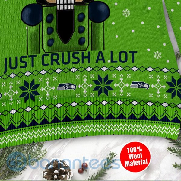 Seattle Seahawks I Am Not A Player I Just Crush Alot Ugly Christmas 3D Sweater Product Photo