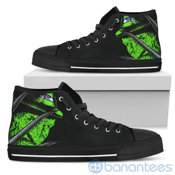 Seattle Seahawks Nightmare Freddy Green High Top Shoes Product Photo