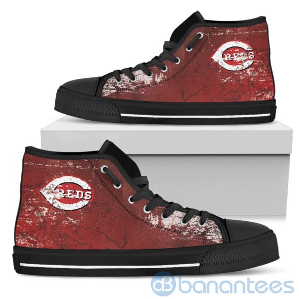 Simple Style For Fan Of Logo Cincinnati Reds High Top Shoes Product Photo