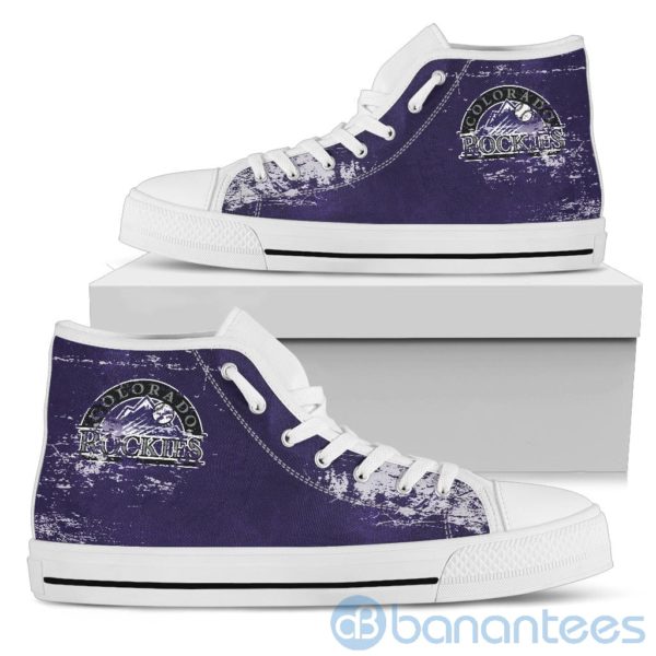 Simple Style For Fan Of Logo Colorado Rockies High Top Shoes Product Photo