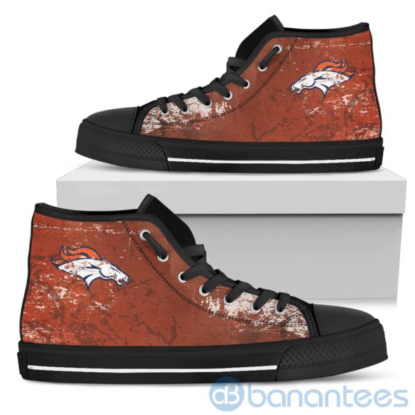 Simple Style For Fan Of Logo Denver Broncos High Top Shoes Product Photo