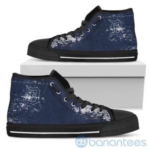 Simple Style For Fan Of Logo Detroit Tigers High Top Shoes Product Photo