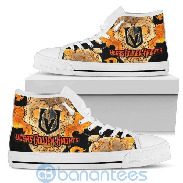 Skull Style Vegas Golden Knights High Top Shoes Product Photo