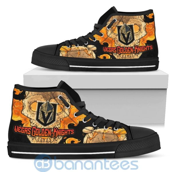 Skull Style Vegas Golden Knights High Top Shoes Product Photo