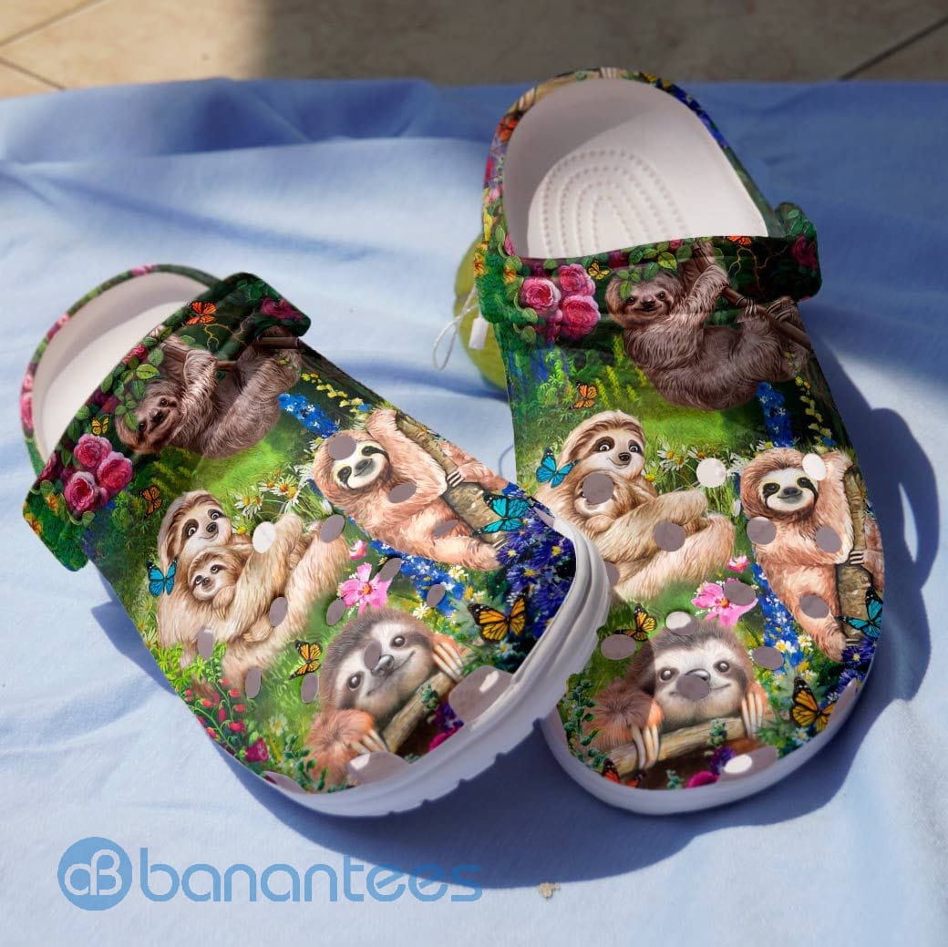 Sloth Tribe Sloth With Nature Clog Shoes For Men And Women