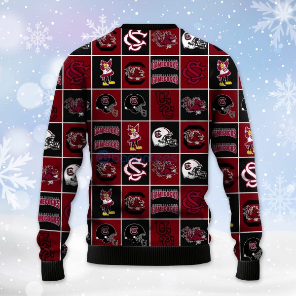 South Carolina Gamecocks Football Team Logo Ugly Christmas 3D Sweater Product Photo