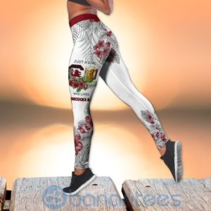 South Carolina Gamecocks Girl Leggings And Criss Cross Tank Top For Women Product Photo