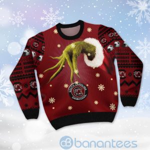 South Carolina Gamecocks Team Grinch Ugly Christmas 3D Sweater Product Photo
