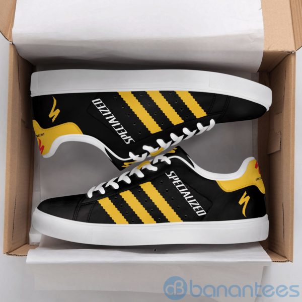 Specialized Bicycle Yellow Striped Low Top Skate Shoes Product Photo