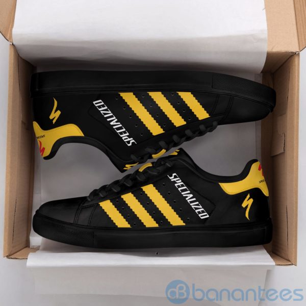 Specialized Bicycle Yellow Striped Low Top Skate Shoes Product Photo