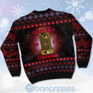 St Louis Cardinals World Series Champions Ugly Christmas 3D Sweater Product Photo