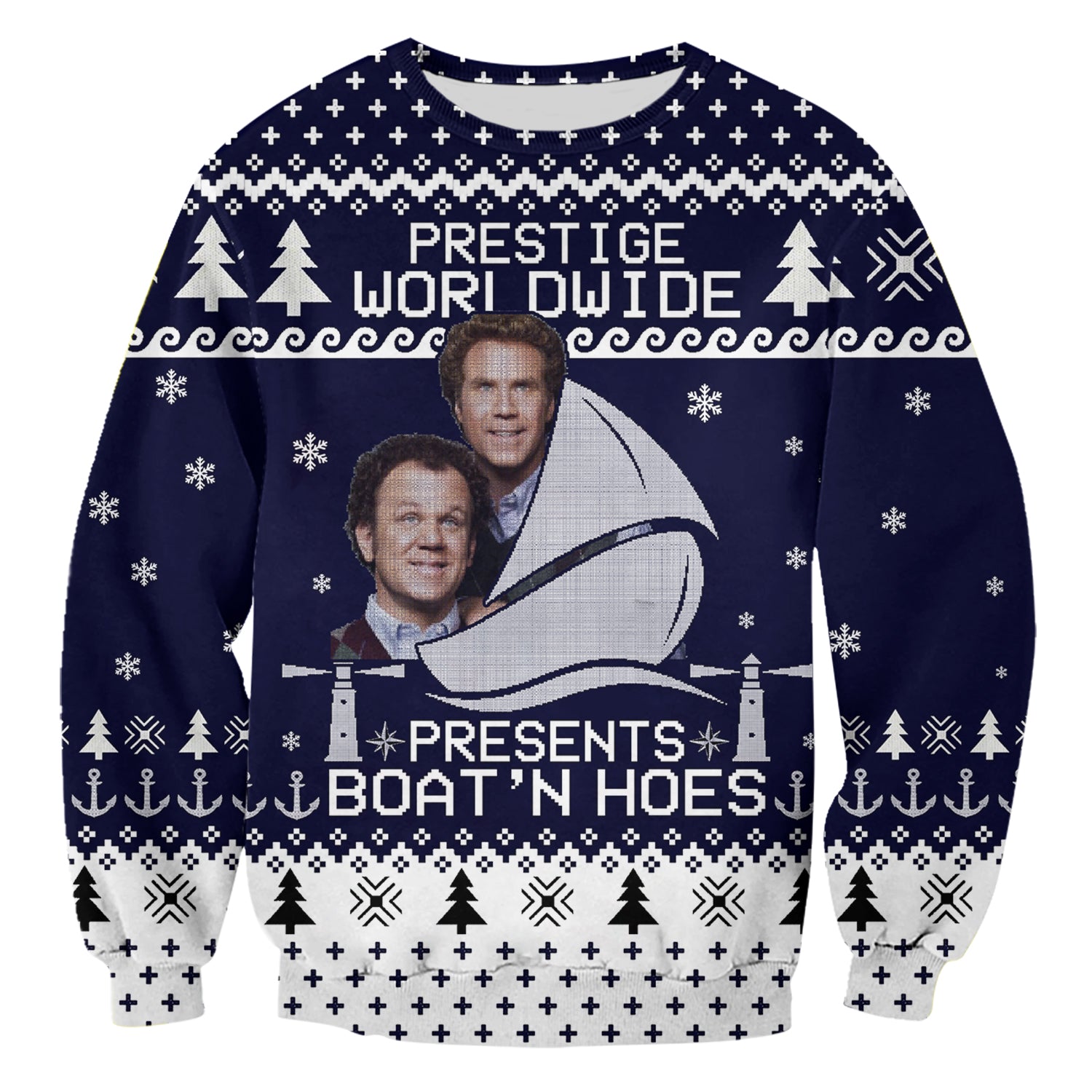 Step Brothers Ugly Christmas All Over Printed 3D Sweatshirt