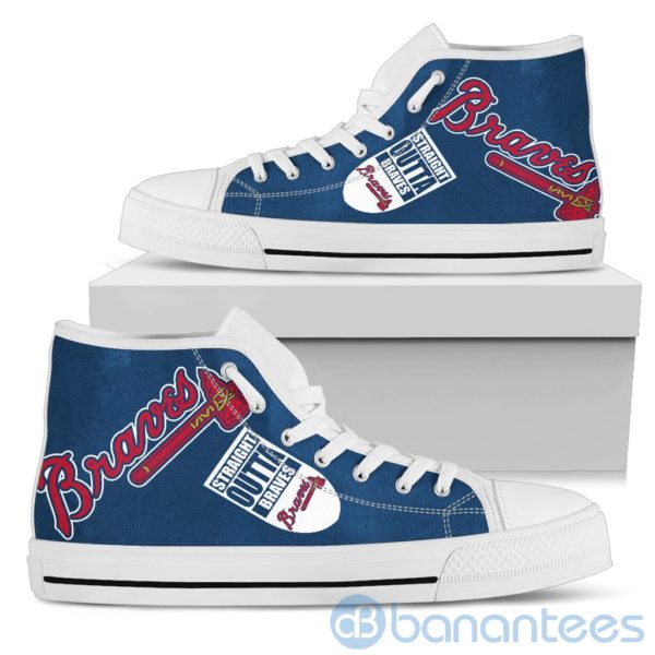 Straight Outta Fans Atlanta Braves High Top Shoes Product Photo