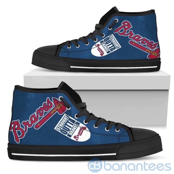 Straight Outta Fans Atlanta Braves High Top Shoes Product Photo