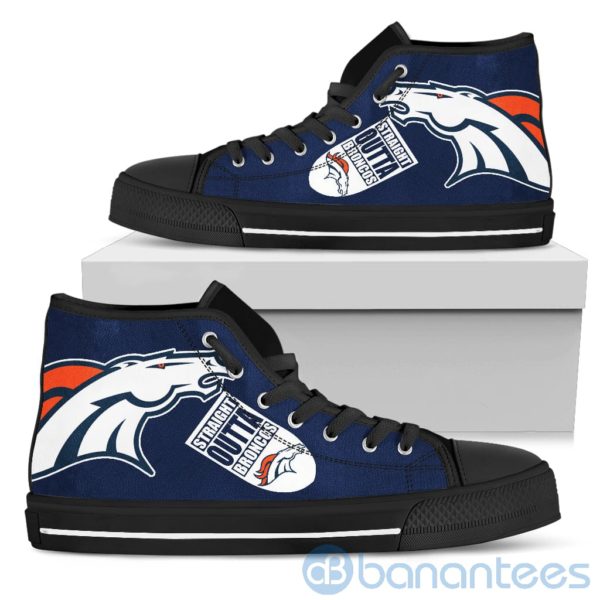 Straight Outta Fans Denver Broncos High Top Shoes Product Photo