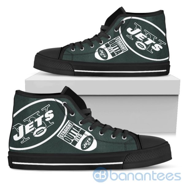 Straight Outta Fans New York Jets High Top Shoes Product Photo